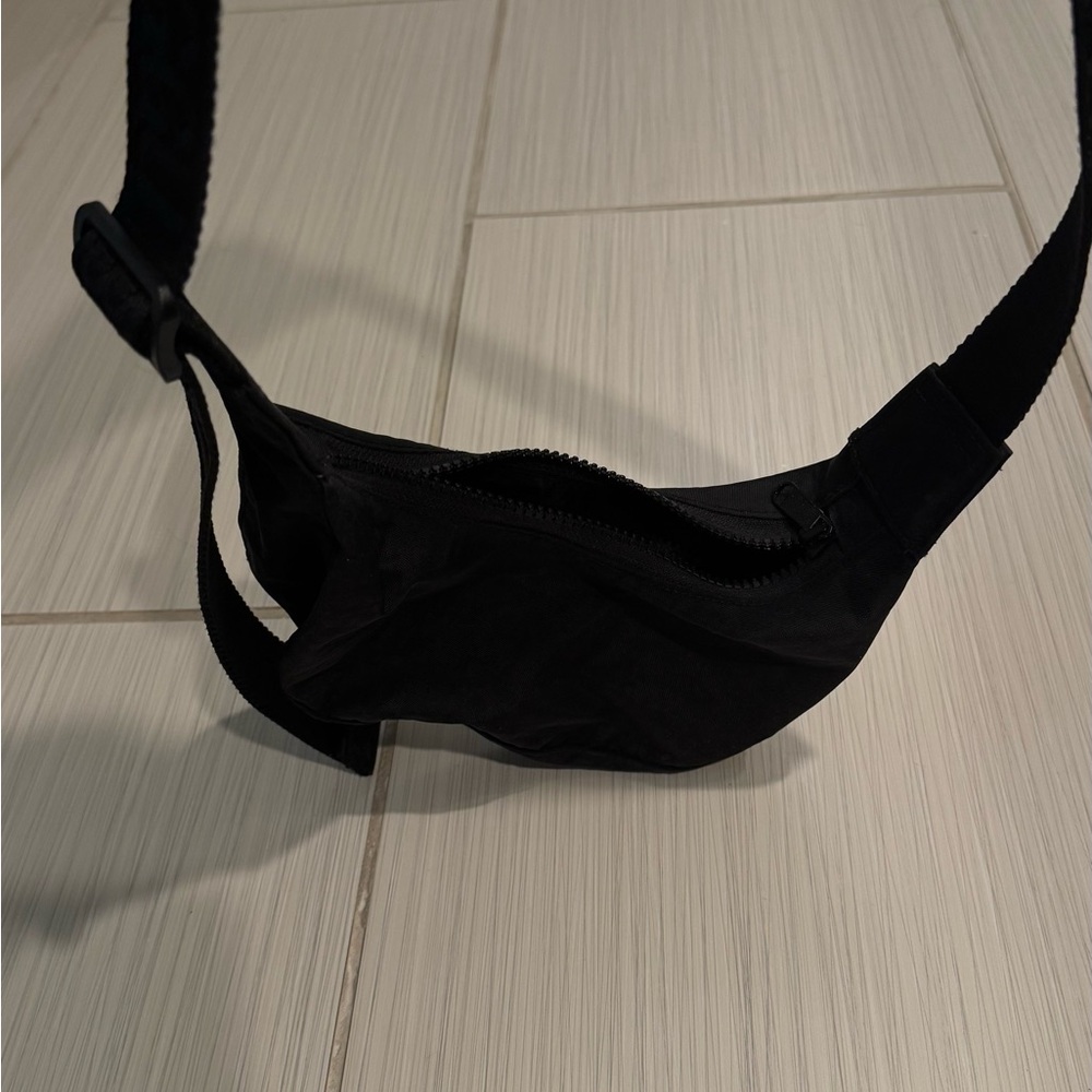 Black Baggu Mini Nylon Crescent Bag